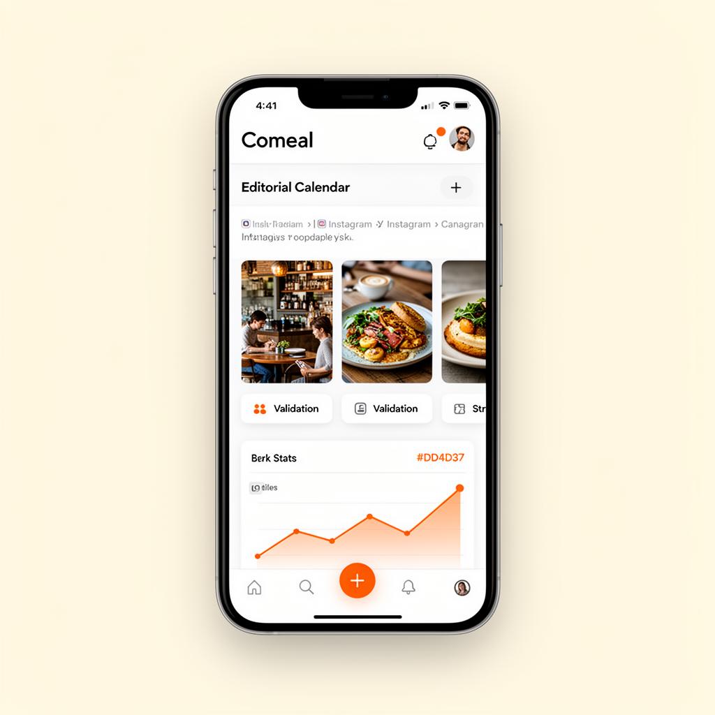 Comeal app — editorial calendar, approvals and statistics